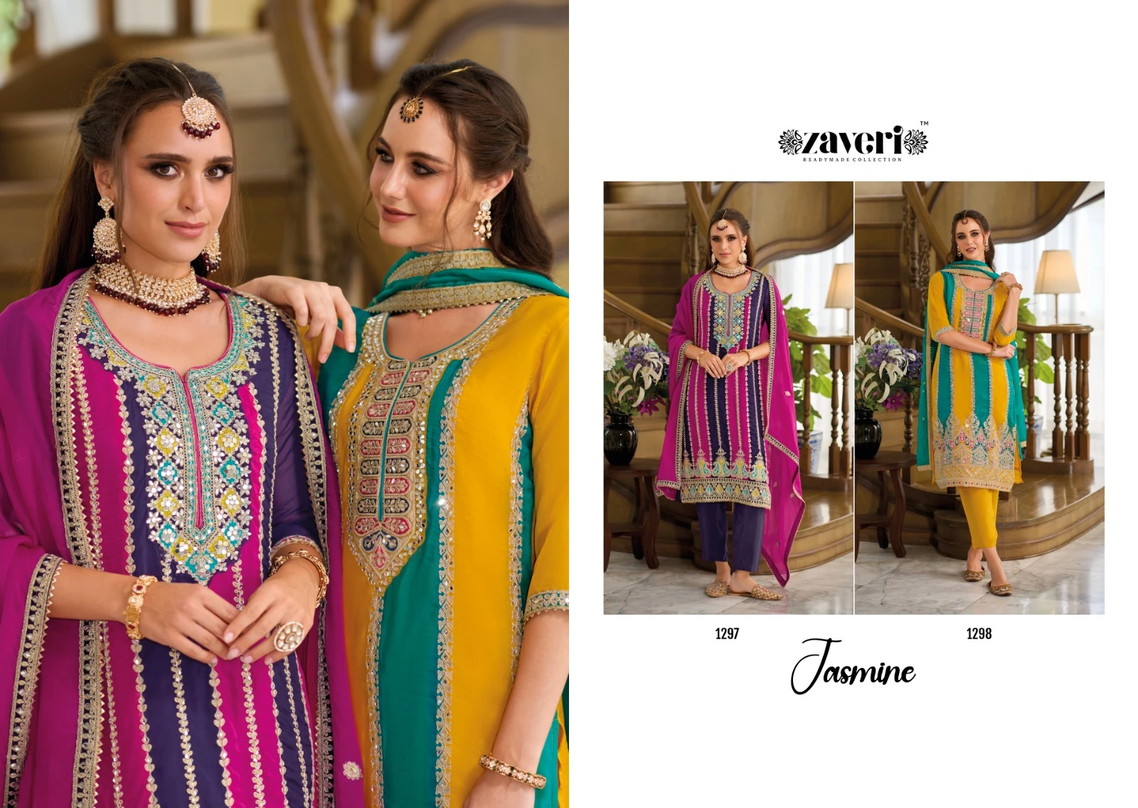 Fourdots Jasmine Muslin Wholesale Fancy Salwar Suit Catalog — Wholesale Salwar Suits, Four Dots wholesale from Surat - Gallery Image 2